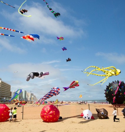 Atlantic Kite Fest will be high-flying fun as kite fliers take to the skies along the beach. There will be kites for sale and kite-building workshops. May.